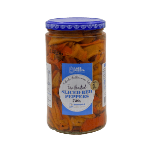 LakePrespa Fire Roasted Sliced Red Peppers 720g
