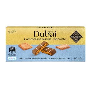 Hugos Choc Caramel Biscuit Cream Bar 100g