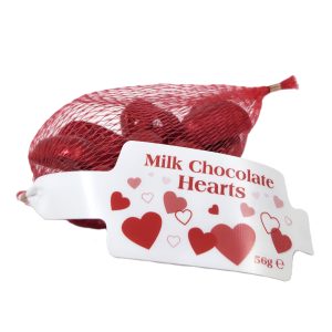 ABF Milk Chocolate Red Hearts 56g