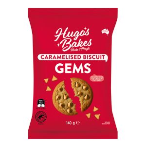 Hugos Caramelised Biscuit Gems 140g