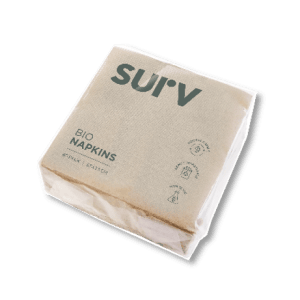 Surv Eco Napkin 2Ply 80Pk Kraft