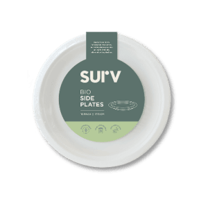 Surv Bio Side Plates Sugarcane 17.5cm 10Pk