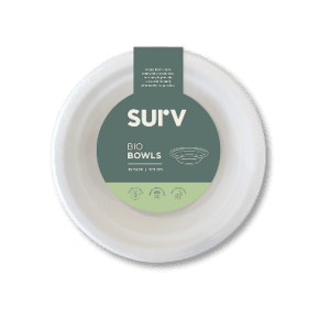 Surv Bio Bowls Sugarcane 17.5cm 10Pk