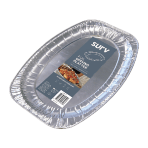 Surv Oval Foil Platter Large 1Pk