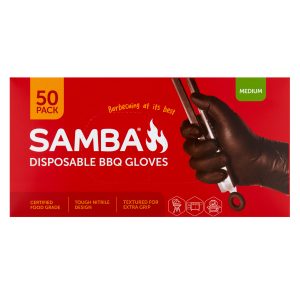 Samba Disposable BBQ Gloves 50Pk Medium