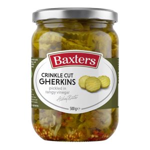 Baxters Crinkle Cut Gherkins 500g