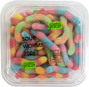 Sour Worms 200g
