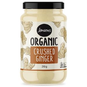 Jensens Organic Crushed Ginger 210g