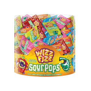Wizz Fizz Sour Pops Tub 80pc